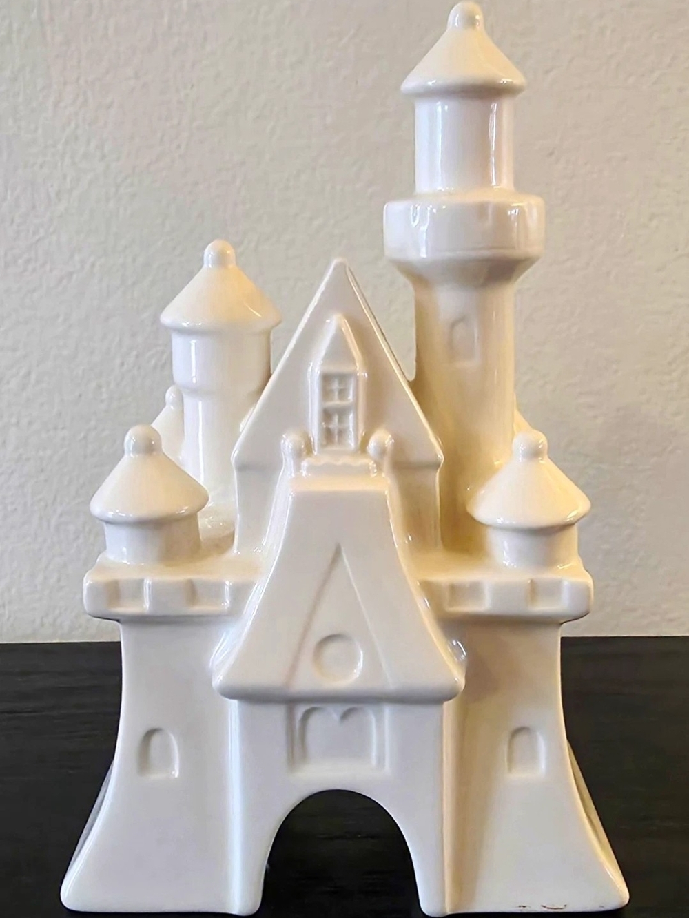 Disney White Ceramic Castle Accent